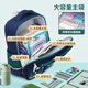 Schulschafsschule Bag Jungen und Klasse 136 Jungen und Mädchen im Grundschul Kinder Leichtschule und Schultaschen Kapibala Purple Small School Tasche + Bleistifttaschen und Vorschläge der Klasse 1-2
