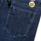 Playboy (Playboy) Summer Thin Stretch Jeans hommes Straight Lower Breathable Moyen d'âge moyen Business's Business Casual Long Blue Dark Blue (3891 Summer Thin) 36 (2ft9)