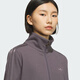 阿迪达斯 （adidas）三叶草系列 女 RIB CLLAR FZ 针织外套 KB5446 深灰色  XS 