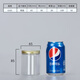 Ouoety Aluminium Gold Deckel Haustier Plastik Flasche Lebensmittelqualität versiegelt Dose transparent runde Mund Snack Snack Keks Verpackung Eimer 5,5*8,5 cm16 g Aluminium Gold Deckel 1098 Stücke
