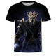 
Han Feinu World of Warcraft Clothes Summer Quick-drying Breathable Lich King Digital Print Men's Round Neck Short 5X SLX691 XXS