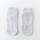 Return to Li OEM Spring and Summer Yoga Socks Cotton Non-Slip Silicone Indoor Fitness Pilates Socks for Women 3 Pairs Smoke Gray One Size 35-41