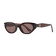 2025 Neues GM Retro Polarisierte Katzenauge -Sonnenbrille für Frauen, schlanker kleiner Rahmen, europäische und amerikanische Straßenaufnahme Heiße Mädchen Sonnenbrille 857 Schwarzer Rahmen graues Blatt [Glassbox + Spiegeltuch]
