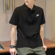 耐克（NIKE）polo衫男士夏季新款运动半袖体恤商务翻领休闲短袖透气T恤 棉质亲肤/黑色全棉/晒图返5 S