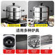 Big brand same style stainless steel thickened steamer multi-layer household steamer induction cooker gas stove universal 36cm thickened double-layer steamer (for 6-7 people)