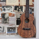 Todo Ukulele Love Love Series ACACIA Wood Full Veneer Full for Men and Women débutant Small Guitar 520 Gift Retro Small Bucket Peach Heart [doux avec le Snap of Finger]