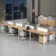 Yum Shengfeng desk workbench staff office desk and chair combination four-six-person staff station screen workstation computer desk and chair