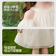 Fragen Sie Junior-Kinderrock-Rock Sommer Kinder süßer hölzerner Spitze Offschuldner Slling Kleid Girl Prinzessin Kleid Kuchenrock