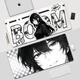 Ruqinlian black and white comic style mouse pads for super large men and women personalized workstation office computer desk pads rubber pads keyboard pads smooth thickened lock edge wrist guard pads non-slip and wear-resistant 15844 [thickened lock edge, skin-friendly and smooth] length 1000mmX width 500mmX thickness 2mm