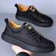Chaussures des jeunes hommes Spring et automne chaussures en cuir décontractées pour hommes Chaussures de sport à tendance polyvalente Chaussures à tendance blanches 6622 blanc 43