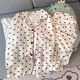 Antarctic Gentle Girl's Love Cardigan Pajamas peut être porté à l'extérieur au printemps de nouveaux vêtements en tissu ridés à manches longues KK3527 # M 170 [80-100jin suggéré [Jin est égal à 0,5 kg]]]