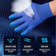JD Logistics Labor Protection Wear-Resistant Gloves Work Tire Rubber Ink Blue Construction Site Anti-Slip Breathable Protection Ink Blue Wear-Resistant Rubber 6 Pairs No Specifications
