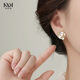 Kaximu 925 silver needle camellia earrings for women 2025 new earrings niche design light luxury high-end temperament earrings camellia earrings gift box