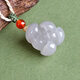 Ke Yu Ke Qiu Hetian Jade Pends Men's Qingshui Color Lotus Jade Colgante con Certificado Modelo Nine M9888Z