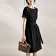 Ehangy International Light Light Light Luxury Dress Summer Женская одежда 2025 Новая слабая тонкая и удобная маленькая шелковая юбка Мустанг Розовая [высококачественная подарочная коробка] l