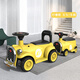 
Jianruisen children's electric train can take adult parent-child remote control electric car for boys and girls double baby toys baby stroller white carriage