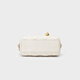 JUST STAR Waffle Boston Bag Women's 2025 New Handbag Light Luxury One-Shoulder Crossbody Bag Commuter Pillow Bag Cream White Fashion High-end Brand Birthday Gift Women