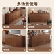LEADTEK solid wood sideboard integrated wall cabinet living room multifunctional cabinet tea cabinet wine cabinet storage cabinet kitchen storage cabinet solid wood - widened operating table length 120*40*171.5cm