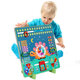 Dalushu Reloj SIDA ADIDERACIÓN DE ADS Montessori Tablero de relojes de aprendizaje de los niños Tiempo y reloj Cognitive Kindergarten Toya Tarde Education Toys Calendario de educación temprana Pequeño Reloj