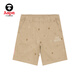 AAPE Flagship Store Herren Frühlings- und Sommermuster Stickerei Multi-Pocket Casual Trendy Shorts B691XXO BKX/Black S