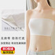 Oein one-piece tube top anti-exposure underwear white chest-wrapped women's strapless vest dance special base for girls white one size (70-130Jin Jin equals 0.5 kg)