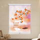 Mustdelnde Blackout Roller Blinds im chinesischen Stil, Schlafzimmer, Schlafzimmer, Studium, Haushaltsschattenhubvorhänge ohne Lochbohrung.