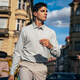Mr. Stoff einfaches Hemdkragen Langarm Langarm T-Shirt Herren 2025 Herbst Neue Geschäfte und lässige, feste Farbanlage-Lampe Top Herren BT16862 Hell Cloud Grey M (170)