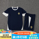 CEENIU2526 PORTUGAIS PORTUGAIS CONSTRATION à manches courtes Version de ventilateur T-shirt Round T-shirt Men's Sports Football Team Shorts uniformes Shorts Costume à manches courtes blanches avec Pocket S [hauteur 160-170 / poids 110-125]