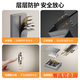 Xiaomi Youpin track socket German quality electrician movable track socket surface mounted power sliding guide rail power living room black 50cm track (five holes-with light*4)
