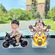 
Sanqihu 2024 Dragon Year Auto Ornaments Solar Car Ornaments Little Man Shaking Head IY Creative Photo Customization Solar Cell Dual Use Shaking Head Single 691 Models