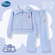 
Disney girls spring and autumn suit girls autumn sports suit college style two-piece coat pants blue 110