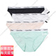 Calvin KleinCK专柜正品:Calvin:Klein舒适透气女士三角内裤:LOGO腰围官方旗舰 QD3892-601/602波尔多红:高腰三 XS