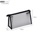 Ke Liang Huizi business trip toiletry bag, large capacity simple portable cosmetic bag for men and women, transparent storage bag, black