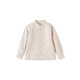 MUJI big children's flannel stand-up collar long-sleeved shirt children's shirt boys and girls children's clothing 25 years winter ivory 150 /76A