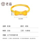 Old temple gold ring with pure gold bow, the fugitive princess is alive and adjustable, a birthday gift for girlfriend and wife, bow ring about 2.54g