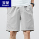 Romon Summer New Pure Cotton Men's Shorts Casual Casual Trendy Brand Pantalon 5 points Pantalons moyens polyvalents minces 9224 Blue foncé 3xl poids 160-175 Jin [Jin est égal à 0,5 kg]