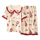 Super Fat Plus 260 Jin [Jin equivale a 0,5 kg] ropa de casa de la casa PAJAMAS SUME SUMER COMPLED PANTANTES CULTOS DE MANEJA B9923 M (80-100 Jin [Jin iguala 0,5 kg]))
