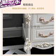
Mengfusfee European style bedside table European style mini night table simple narrow storage cabinet small bedside cabinet storage cabinet two draw small cabinet 9871 ivory white silver drawing