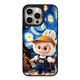 Case -Joint -Name für iPhone Apple 16Promax Mobiltelefon Hülle 16/14/13 Mobiltelefongehäuse 16plus Ölmalerei Hülle [CS#15688 Ölmalerei Starry Sky Rabubu] Echtes Schwarzes Spiegel iPhone 16 Pro Max