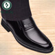 Woodpecker 2025 summer new leather shoes men's shoes genuine leather formal wear breathable business casual anti-slip middle-aged and elderly dad's shoes fashion black 9922 four seasons 37 standard leather shoes size