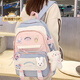 Pull back large-capacity schoolbag female junior high school student college student backpack high school student niche primary school student third to sixth grade backpack