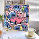 Yonghuan Digital Huile Painting Fill Color Painting Huile Paint Stichi Paindre décoratif Q7992 80 * 80cm Cadre intérieur + cadre extérieur décoratif