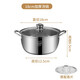 Taixige 304 stainless steel multi-functional thick soup pot steamer soup household porridge milk pot hot pot induction cooker pot universal premium product 1cm food 24.99cm with steaming sheet