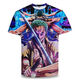 Jian Fei One Piece Kurzarm Sommer ein Stück Zoro Anime T-Shirt Primary- und Sekundarschüler und Teenager im 3D-Drucktrend Burning Ace TXU1480 S geeignet für Gewicht 80-90 Jin [Jin gleich 0,5 kg]