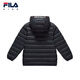 FILA Children's Clothing Cotton Feather 2025 Autumn New Lightweight Down Jacket for Boys and Girls, Thin Legend Blue-NV 150
