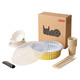 Made in Tokyo, disposable hot pot, tinfoil pot tableware, outdoor special aluminum foil pot, camping and picnic household set for 4-6 people