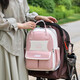 Neue Schulbag, Mama -Tasche, modische und vielseitige Baby -Wanderhandtasche, große Kapazitäts -Reiseback, süßer Rucksack, Pink