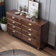 
Zhixin Wood King New Chinese style full solid wood chest of cabinet storage bedroom home six seventy nine chest of cabinet American storage against the wall 1