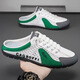 
Changxiang Huili Baotou Slippers for men in summer wear anti-slip anti-odor mesh lazy man pedals half-tugging without heels beach sandals gray 5008 half-tugging 40