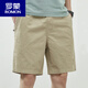 Romon Summer New Pure Cotton Men's Shorts Casual Casual Trendy Brand Pantalon 5 points Pantalons moyens polyvalents minces 9224 Blue foncé 3xl poids 160-175 Jin [Jin est égal à 0,5 kg]